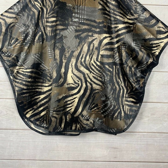 Joseph Ribkoff Animal Print Poncho Style - Picture 6 of 12